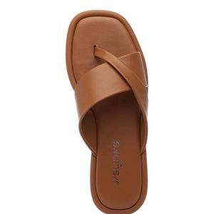 J Slides NYC Tan Leather Yuri